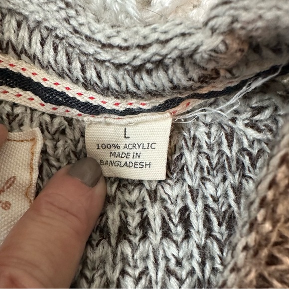 Men's Original Weatherproof Vintage Brown Ombre Sweater - Large - Picture 6 of 7